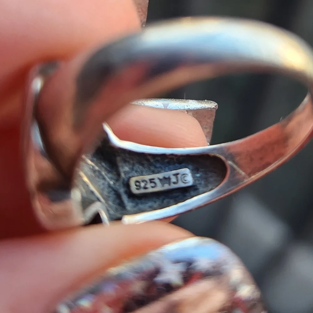 Handmade Sterling Silver 925 Swirl Whirlwind Fireworks Ring Sz 9.5 - Picture 5 of 8